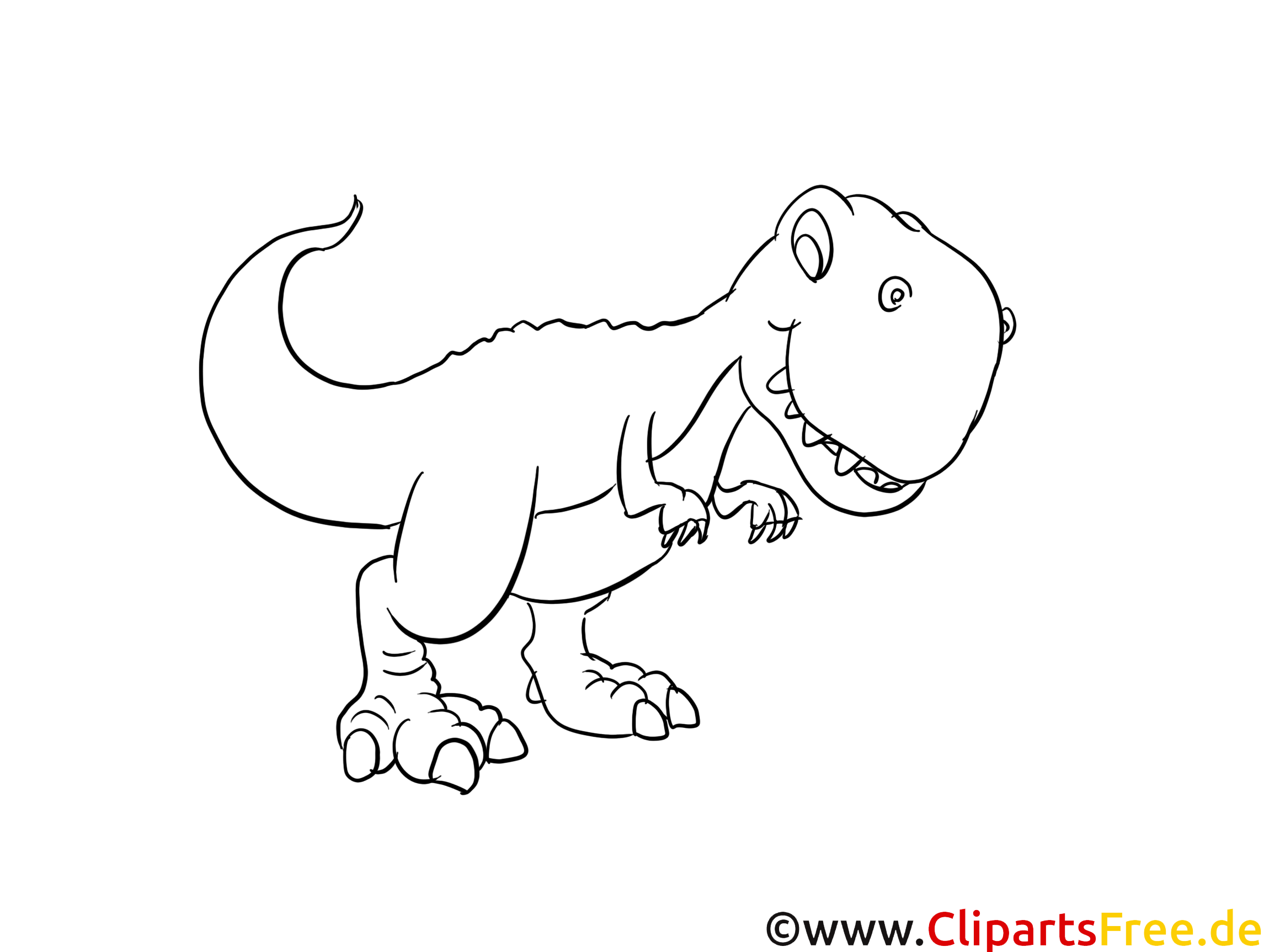 T-rex dessin – Coloriage dinosaures à télécharger - Dinosaures