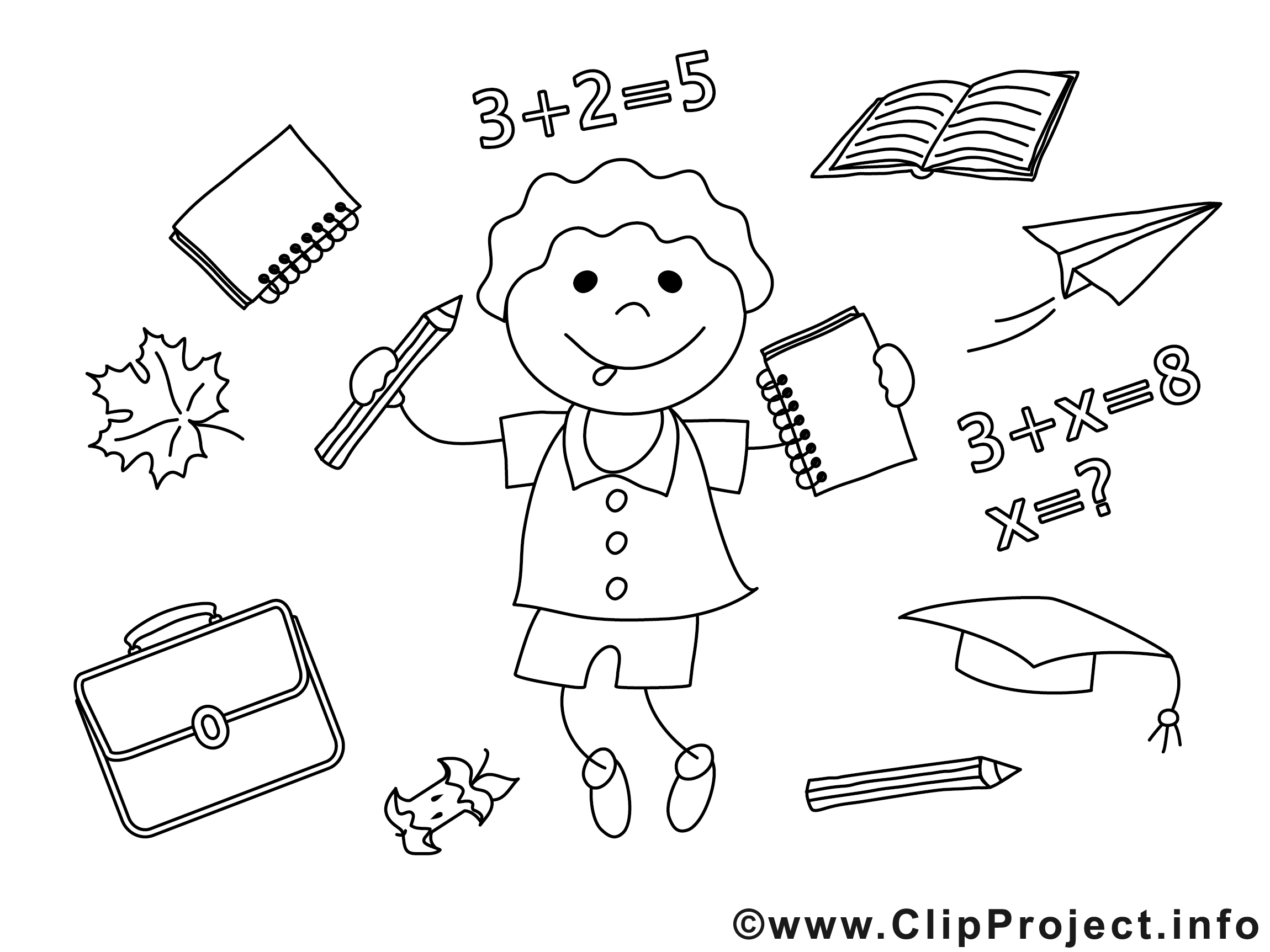 Ecole Dessins A Colorier Clipart Diplomes Coloriages Dessin Picture Image Graphic Clip Art Telecharger Gratuit