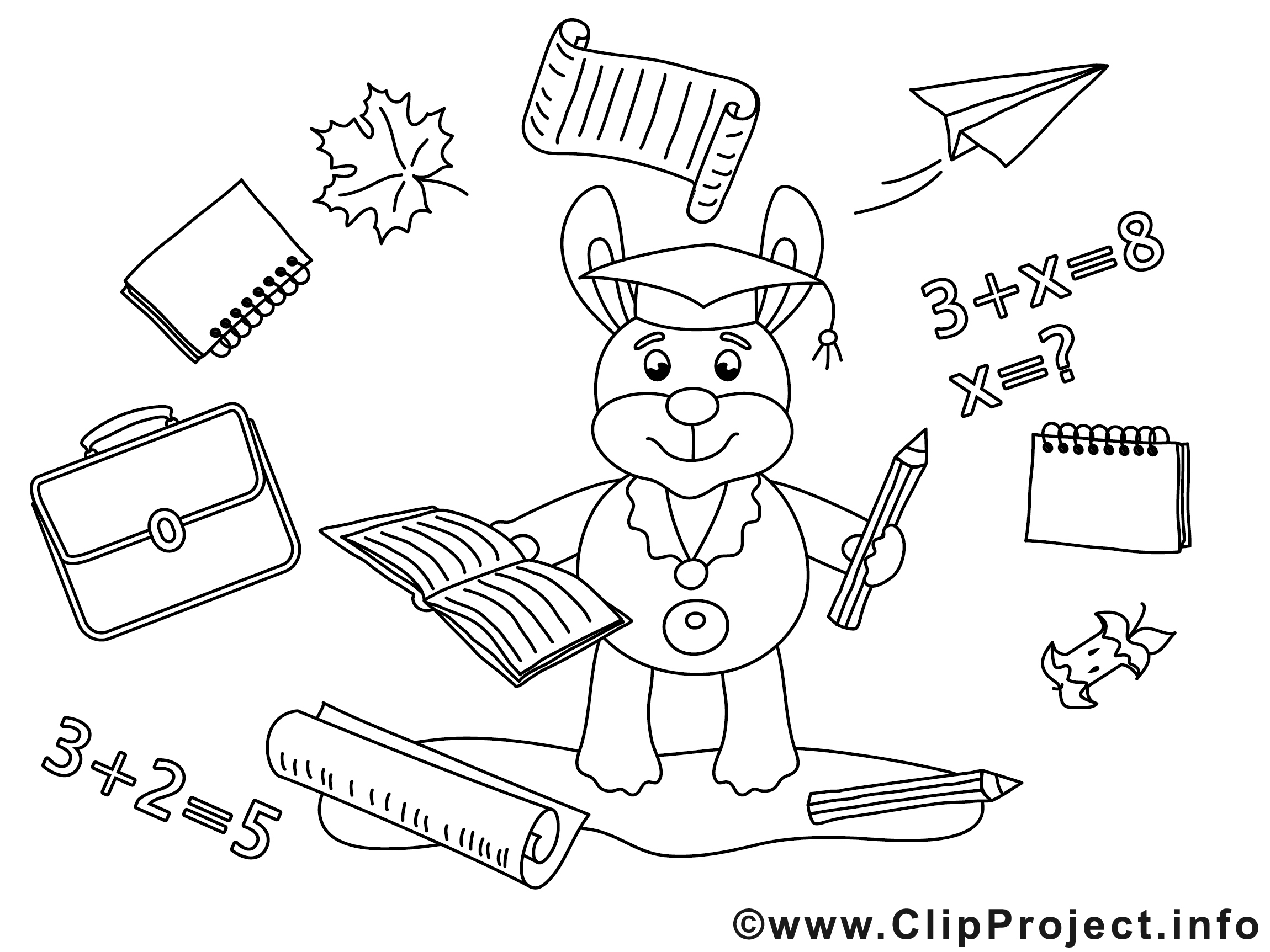 Lapin image gratuite - École à imprimer - Diplômés ...