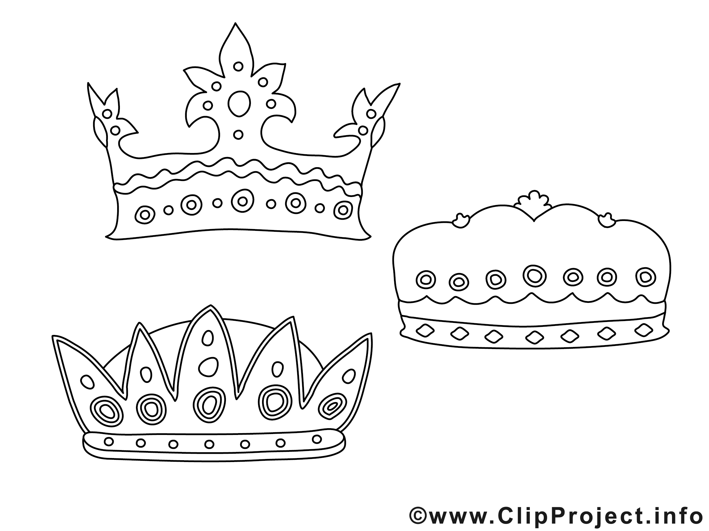 Couronne coloriage images gratuites Divers Pages à colorier dessin