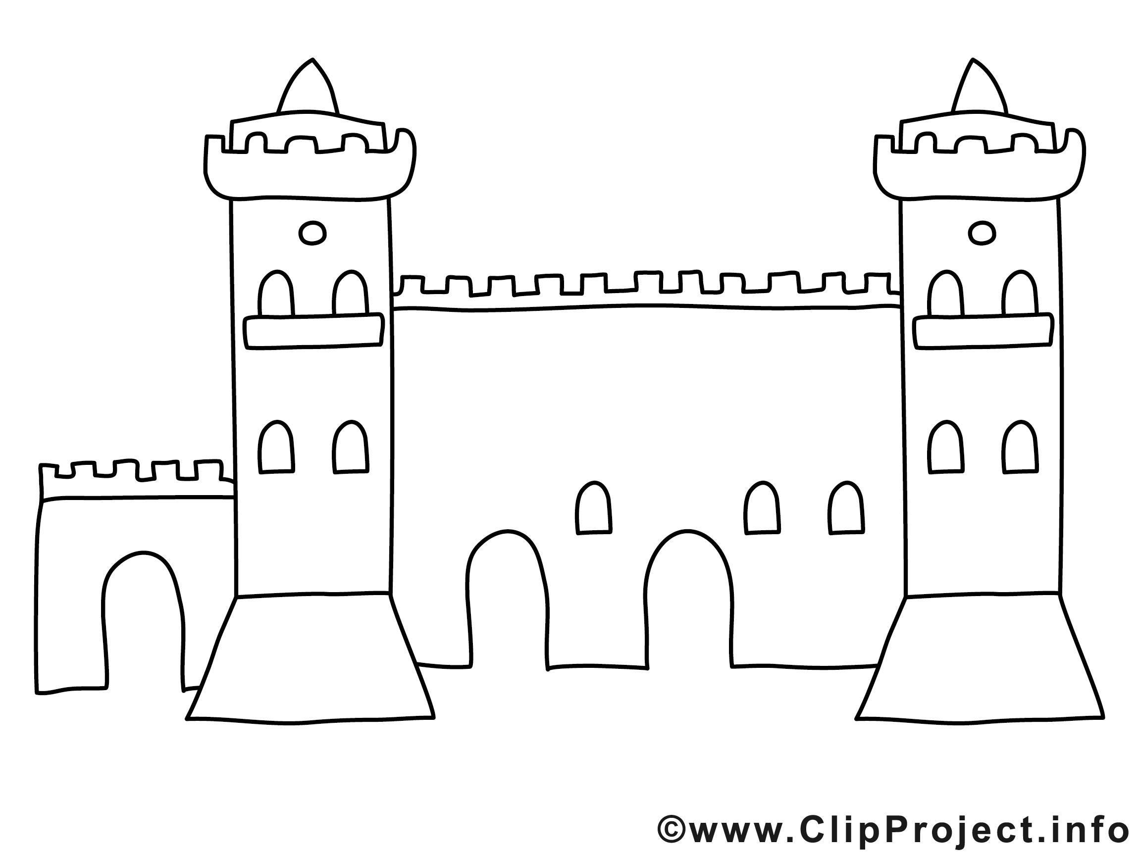 Image château - Conte images à colorier - Fable coloriages ...