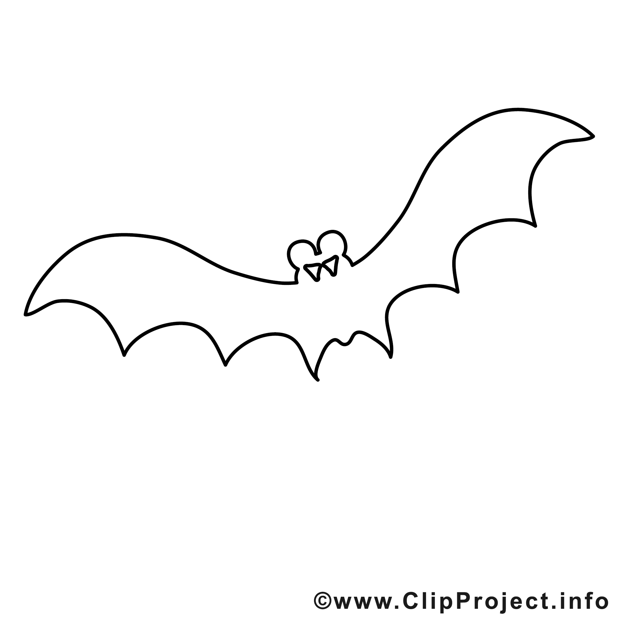 Illustration chauvesouris – Coloriage halloween illustration