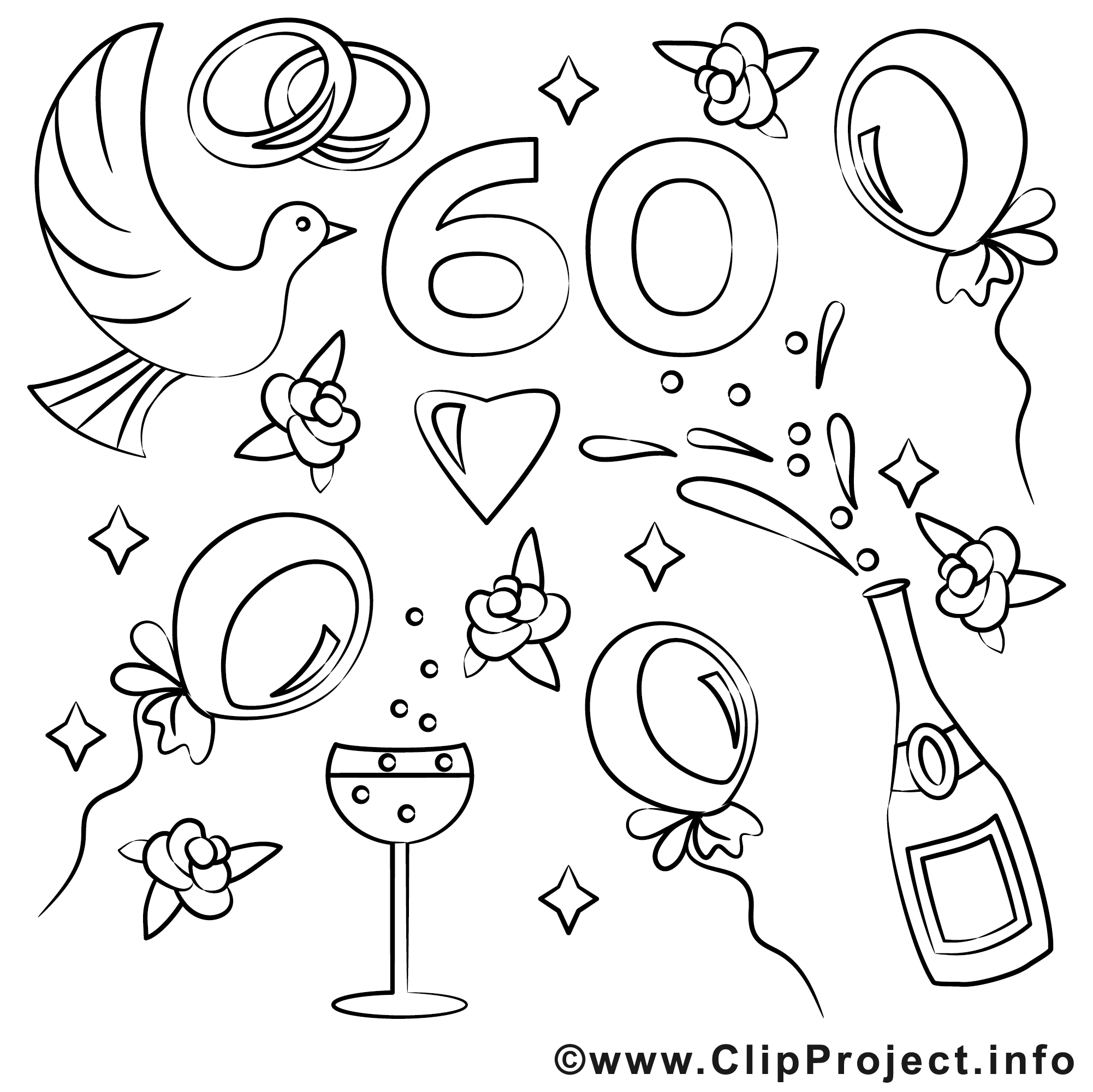 60 Ans Images Mariage Gratuit A Imprimer Mariage Coloriages