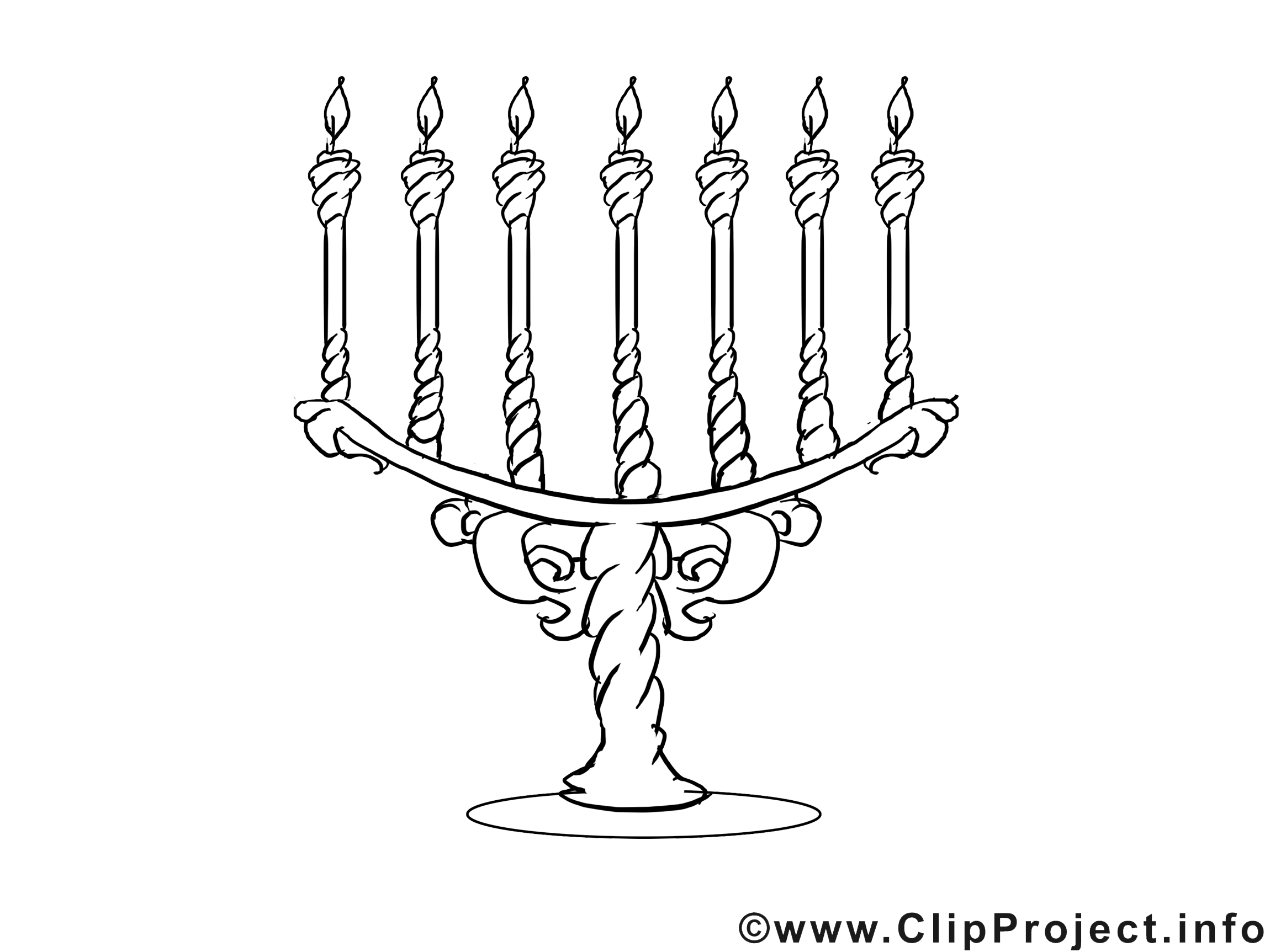 Bougeoir dessin gratuit Nouvel an à colorier Nouvel Bonne année