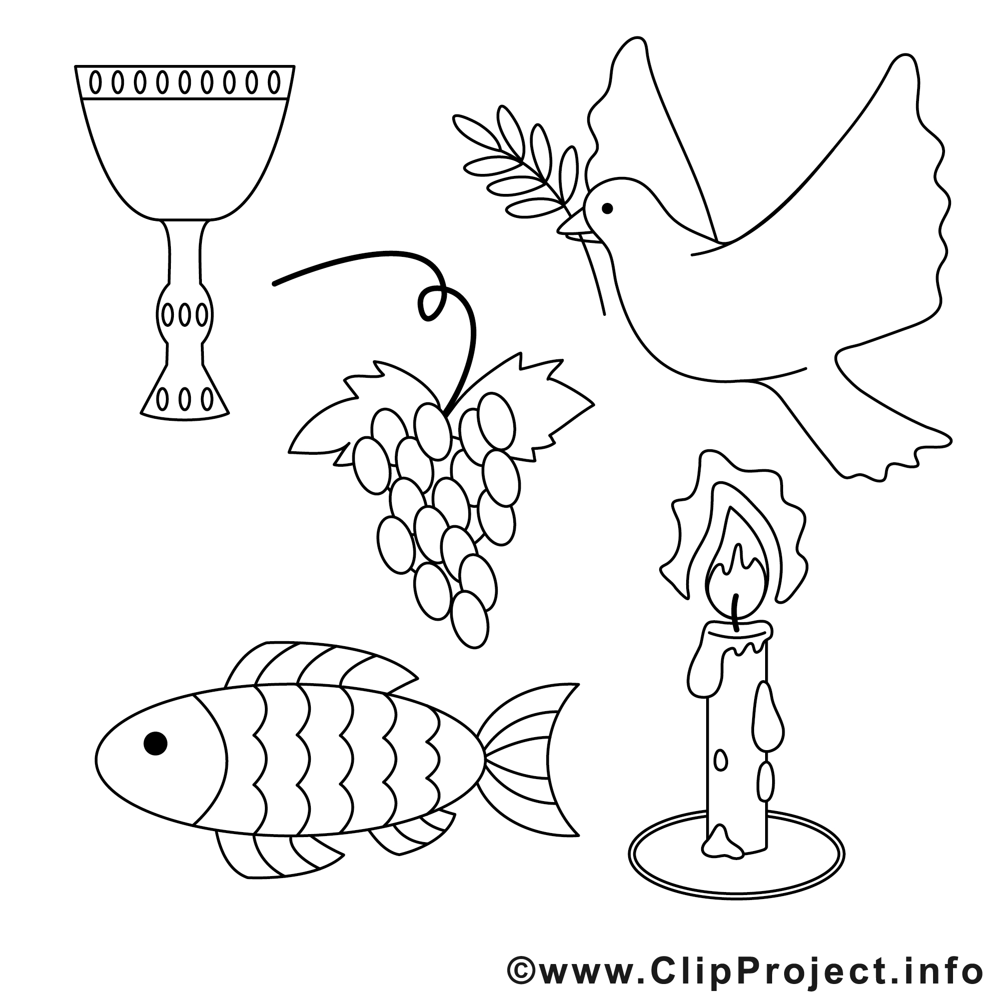 Religion dessin Communion gratuits à imprimer