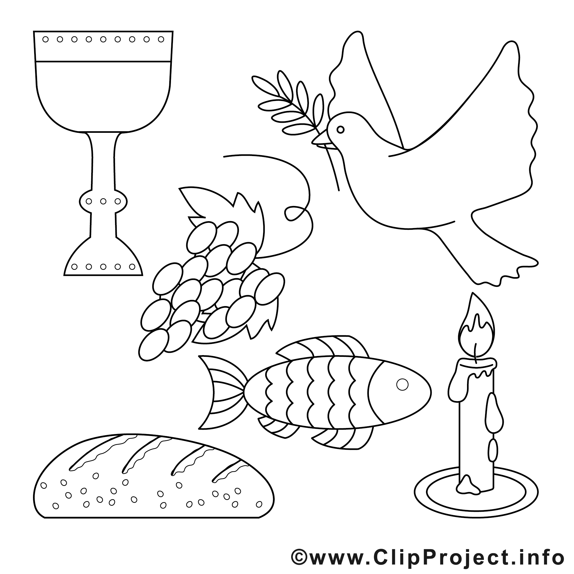 Objets image gratuite – Confirmation à colorier - Confirmation