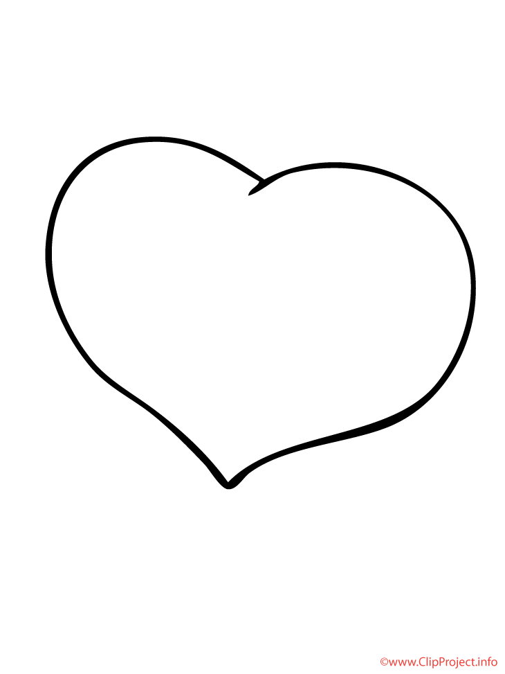 Coeur coloriage  Saint Valentin cartes pour la coloration dessin