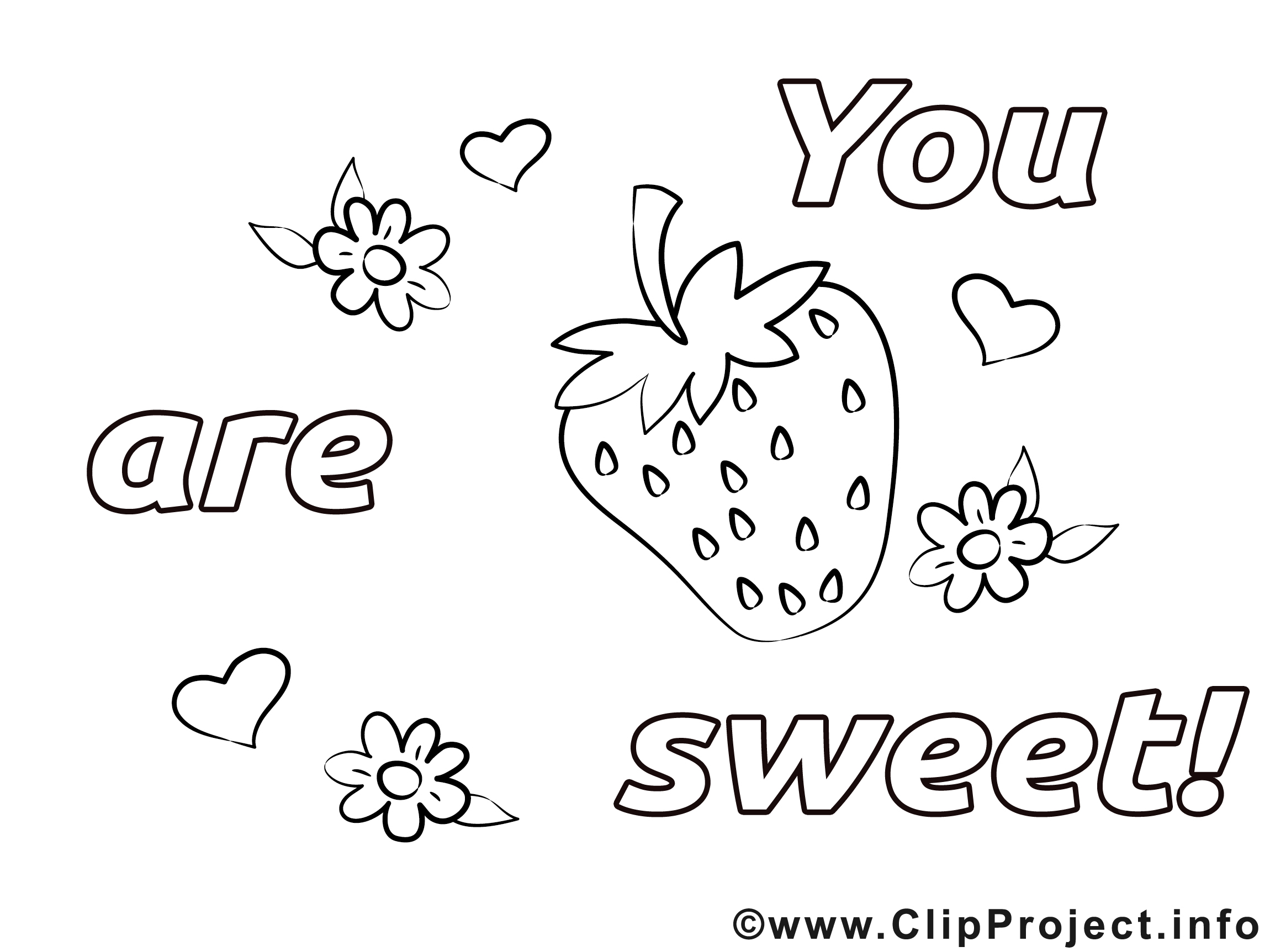 Fraise Clipart Gratuit Saint Valentin A Colorier Saint Valentin Cartes Pour La Coloration Dessin Picture Image Graphic Clip Art Telecharger Gratuit