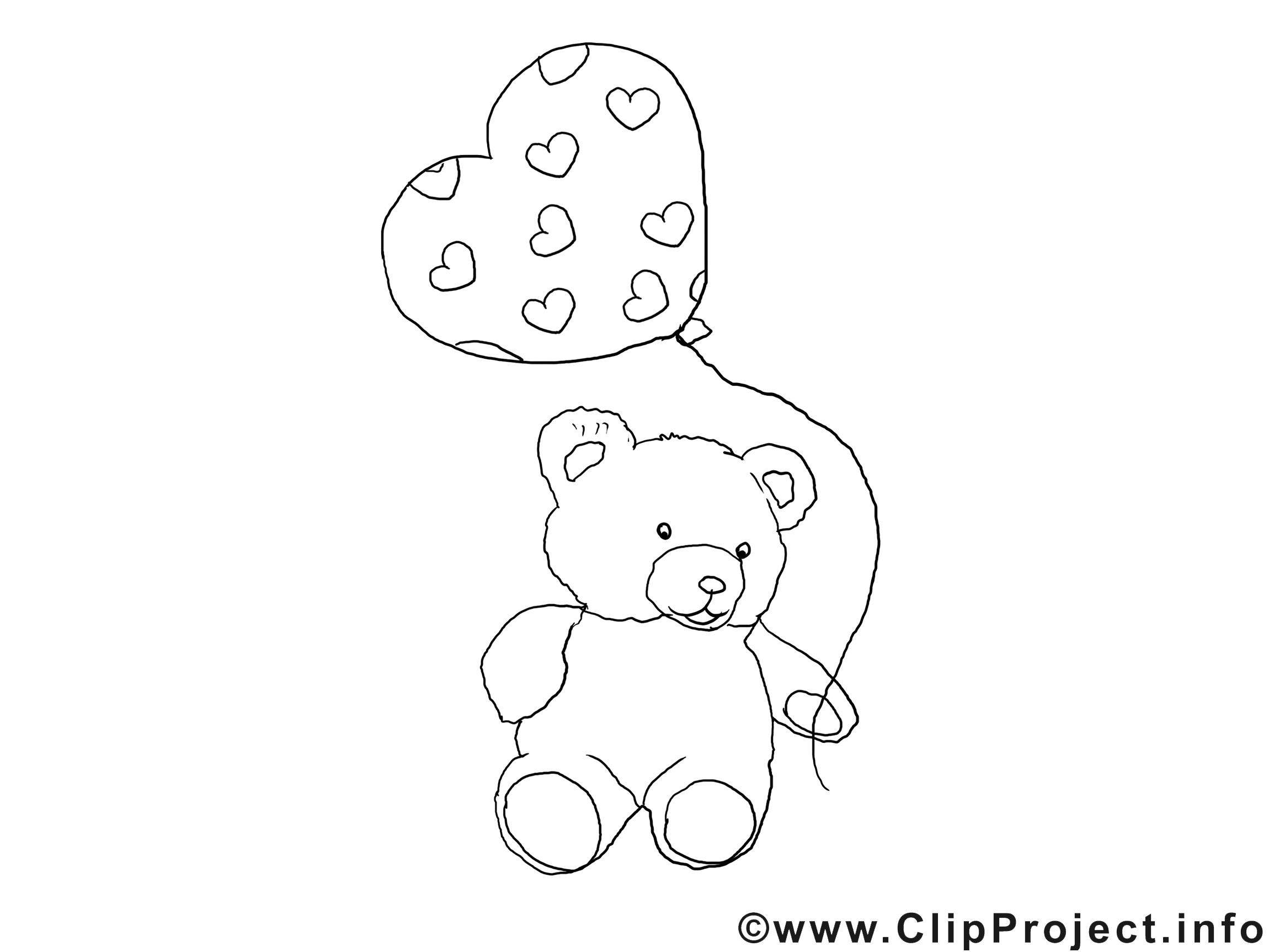 ours peluche saint valentin