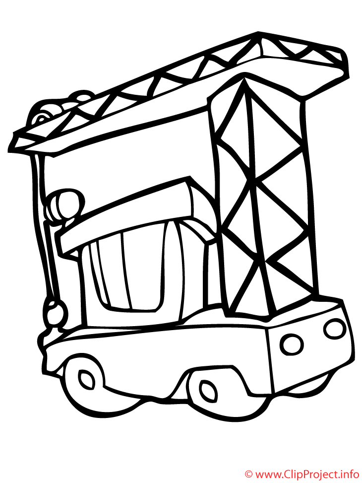 La grue coloriage - Transport coloriages dessin, picture ... La grue coloriage - Transport coloriages dessin, picture ...