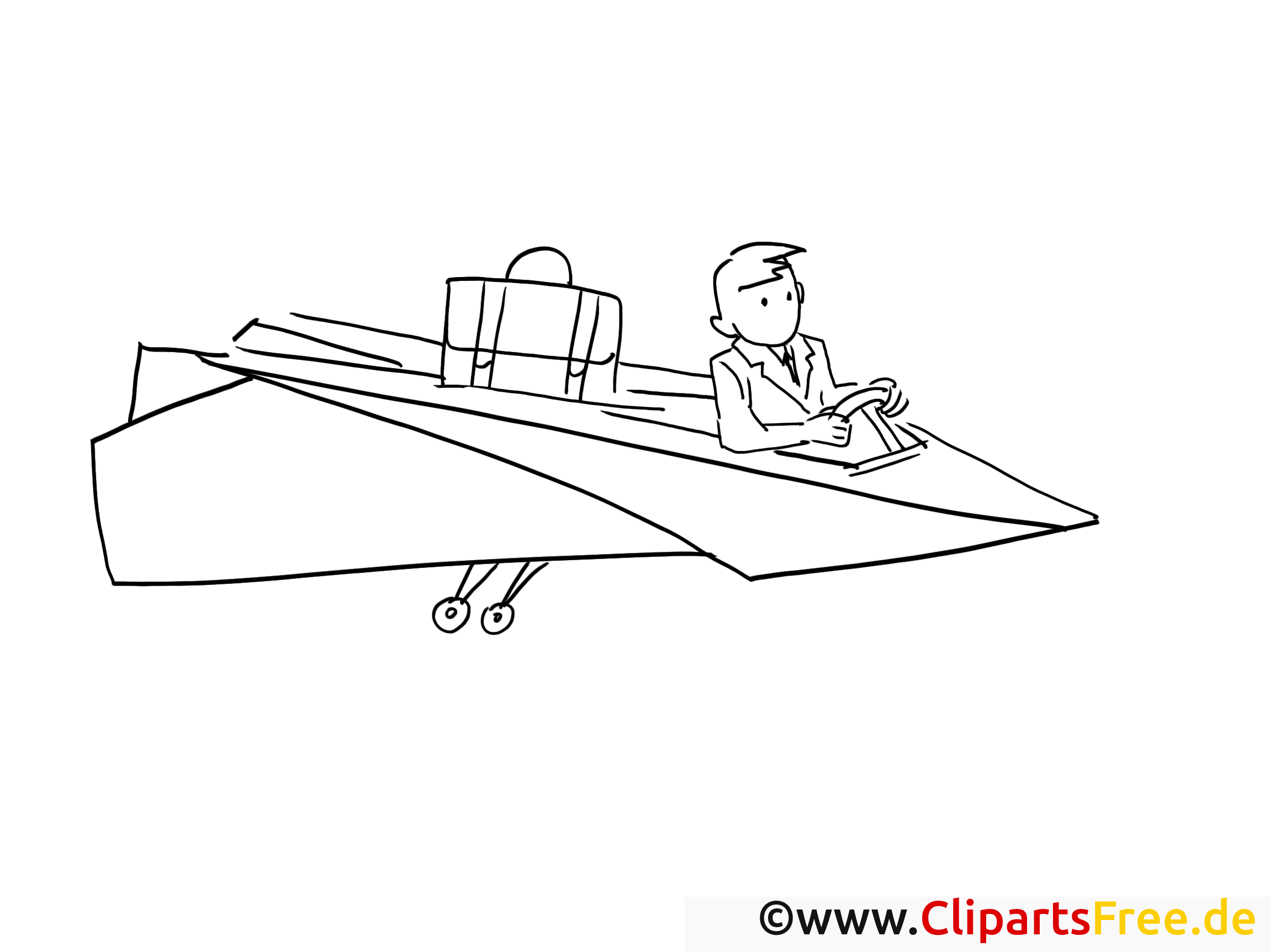 Avion en papier dessin – Coloriage travail à télécharger  Travail