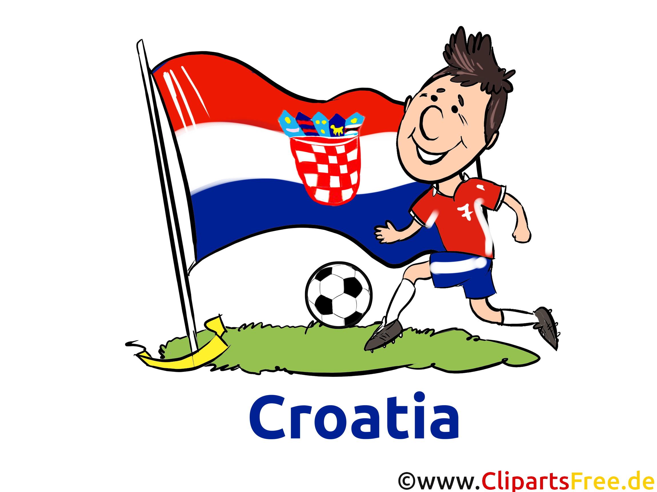 Croatie Illustrations Football Joueurs télécharger ...