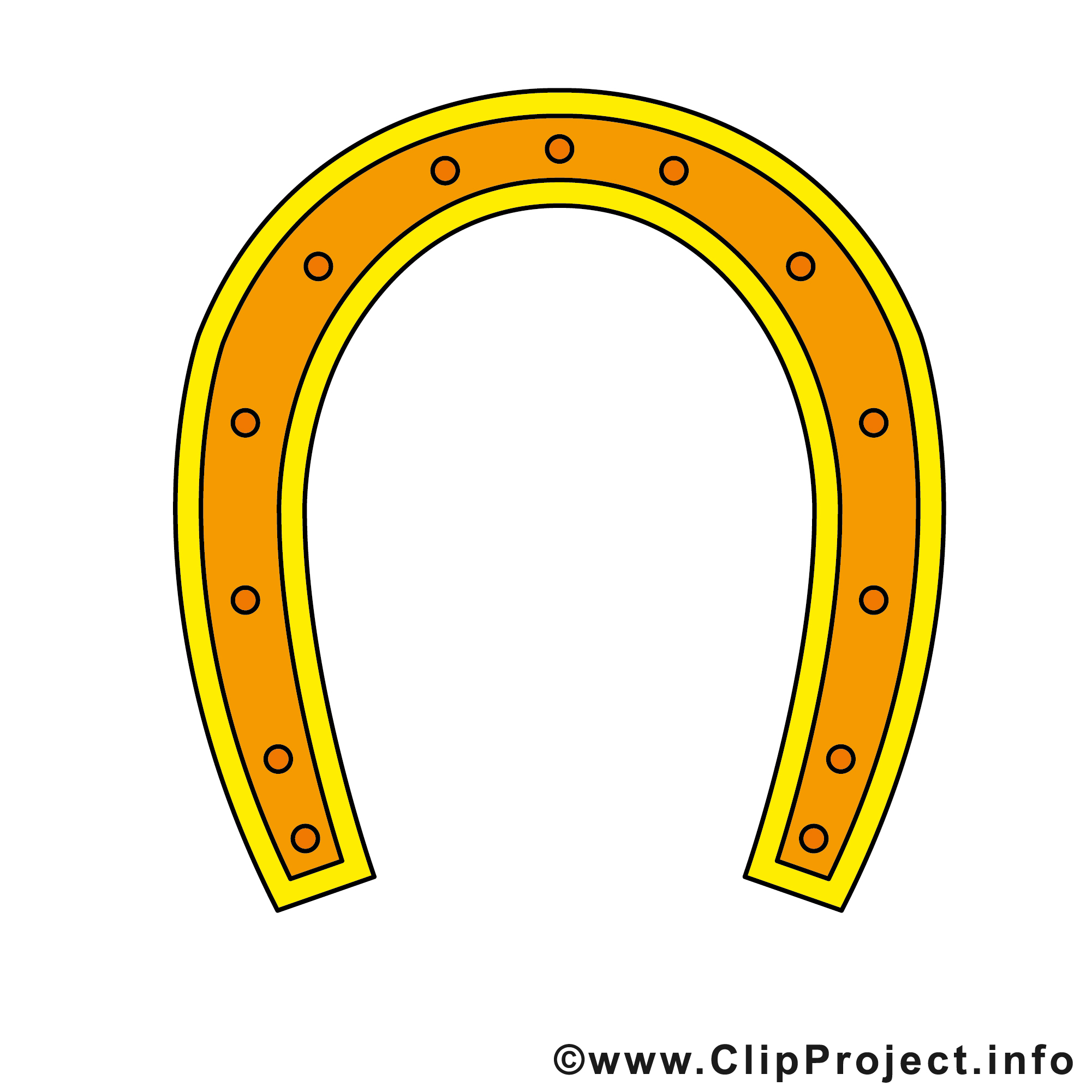 Fer A Cheval Clipart Gratuit Bonheur Images Divers Dessin