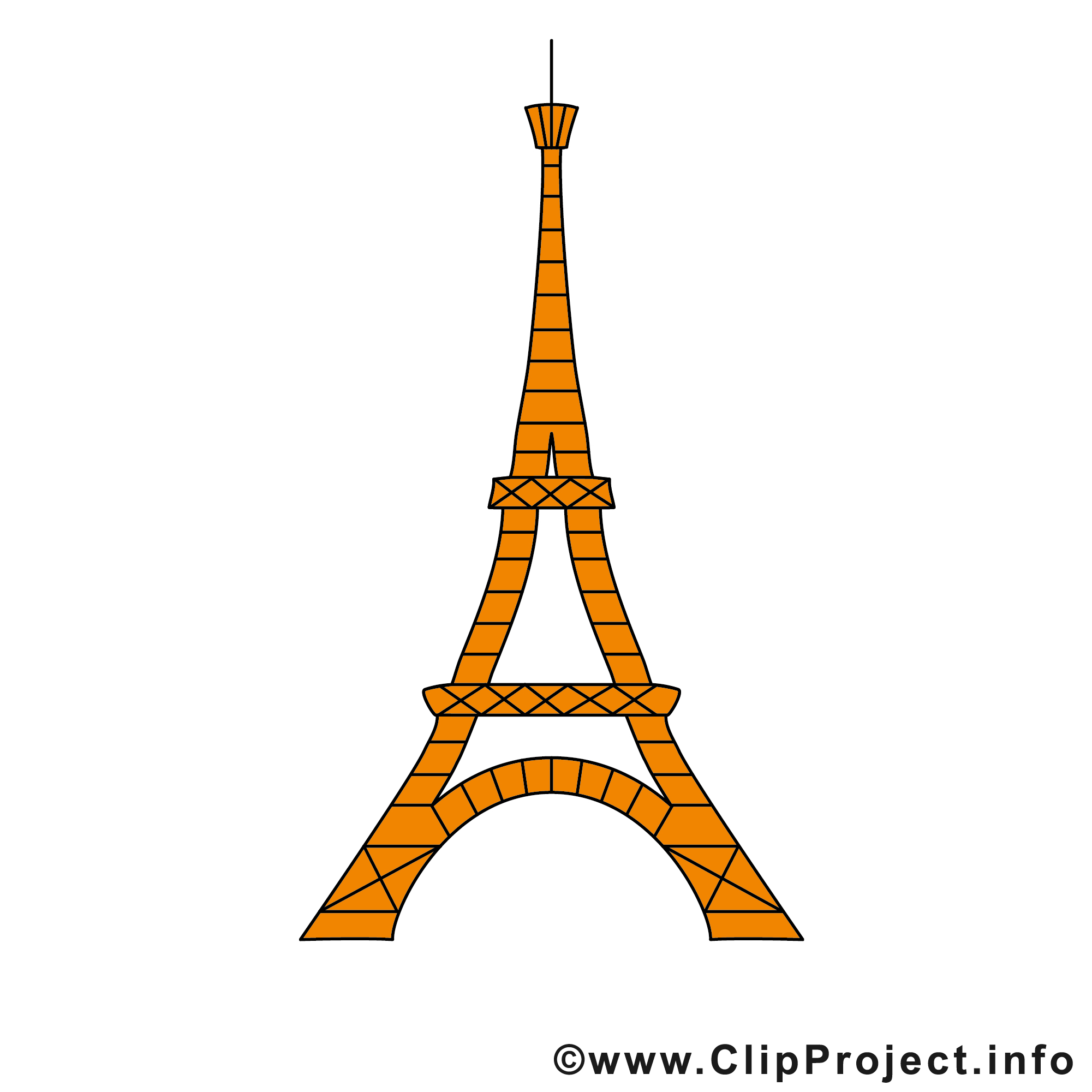 la tour eiffel dessin a imprimer