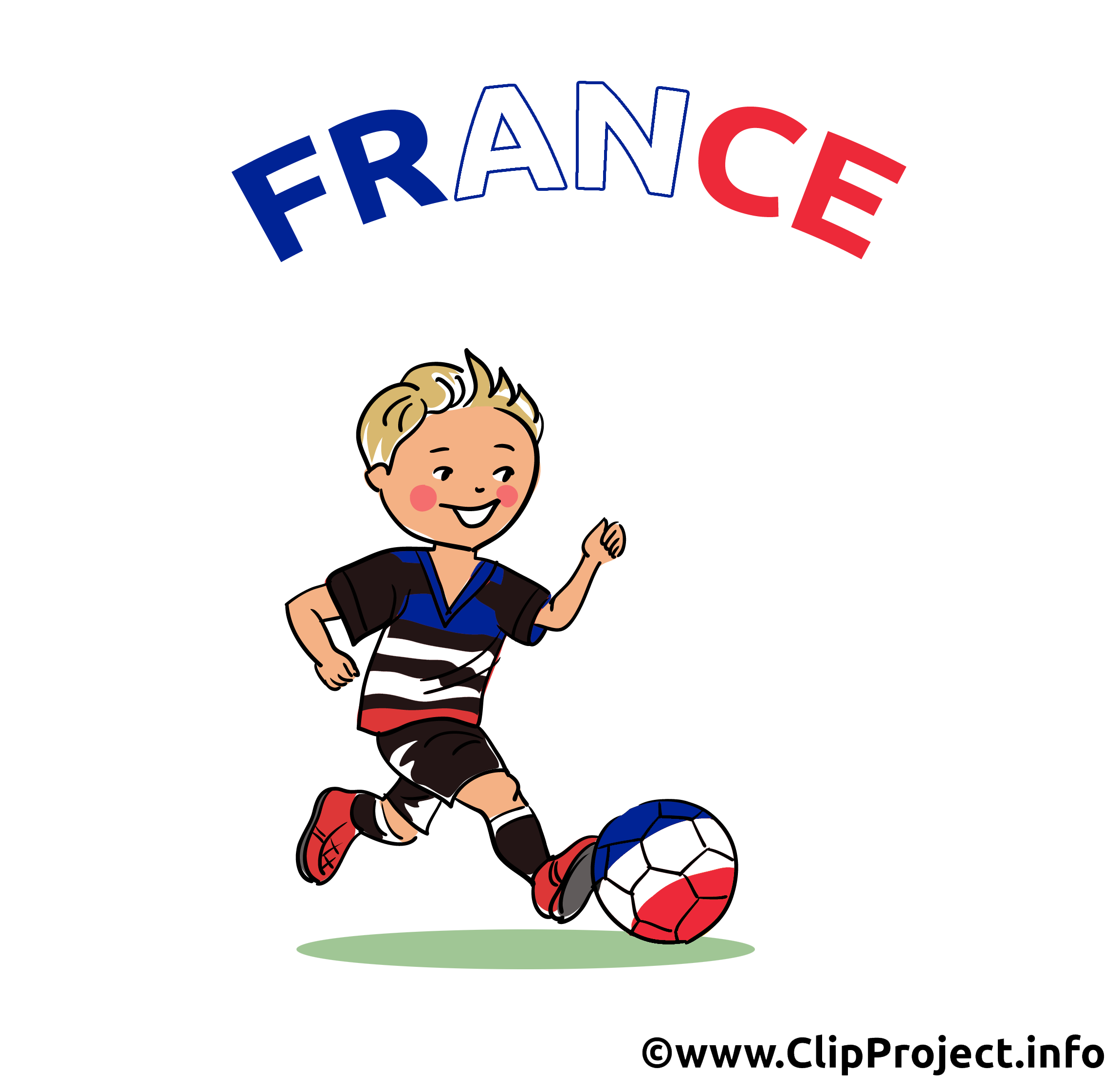 Joueur de football  clipart France Football  dessin  