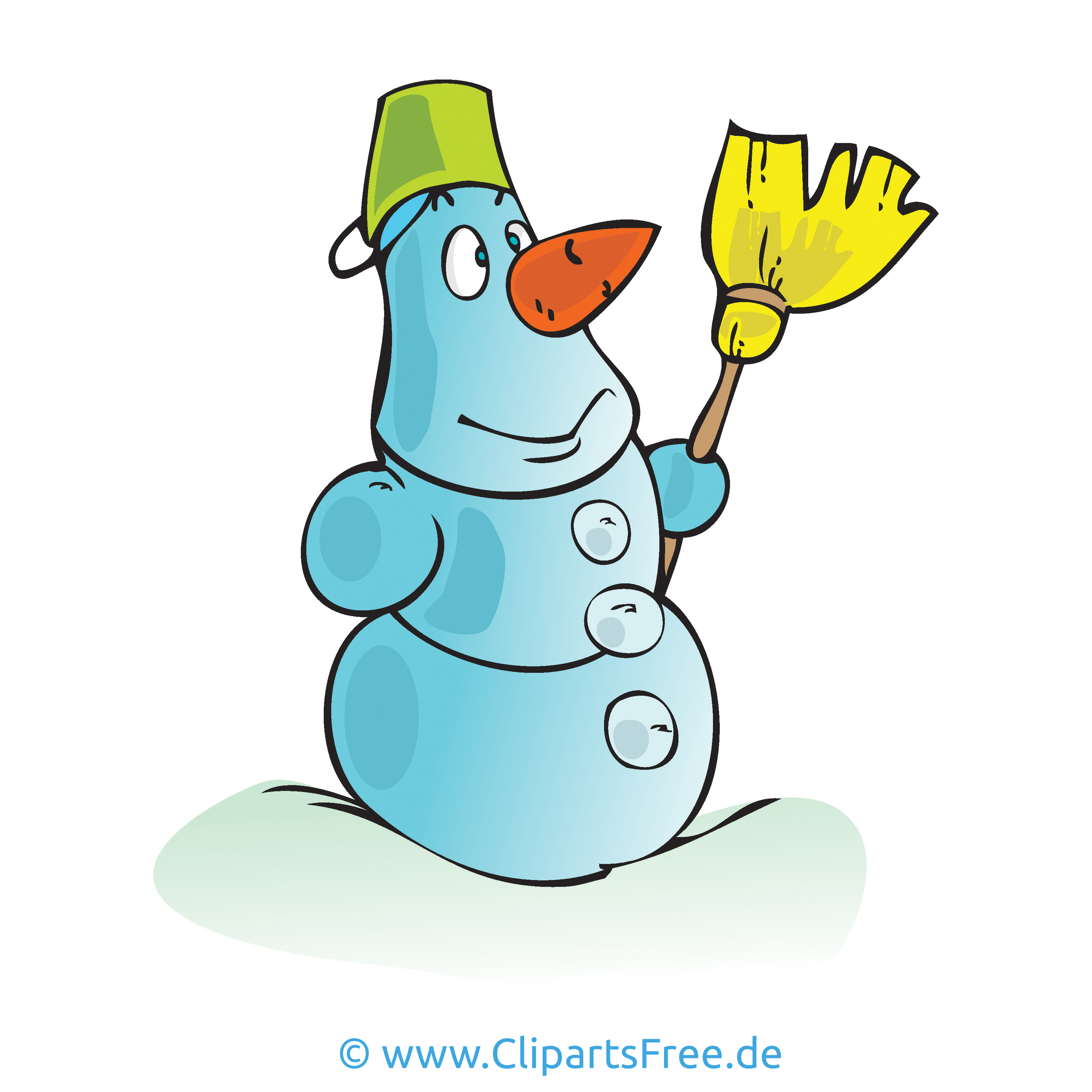 Bonhomme de neige image gratuite – Hiver illustration - Hiver dessin