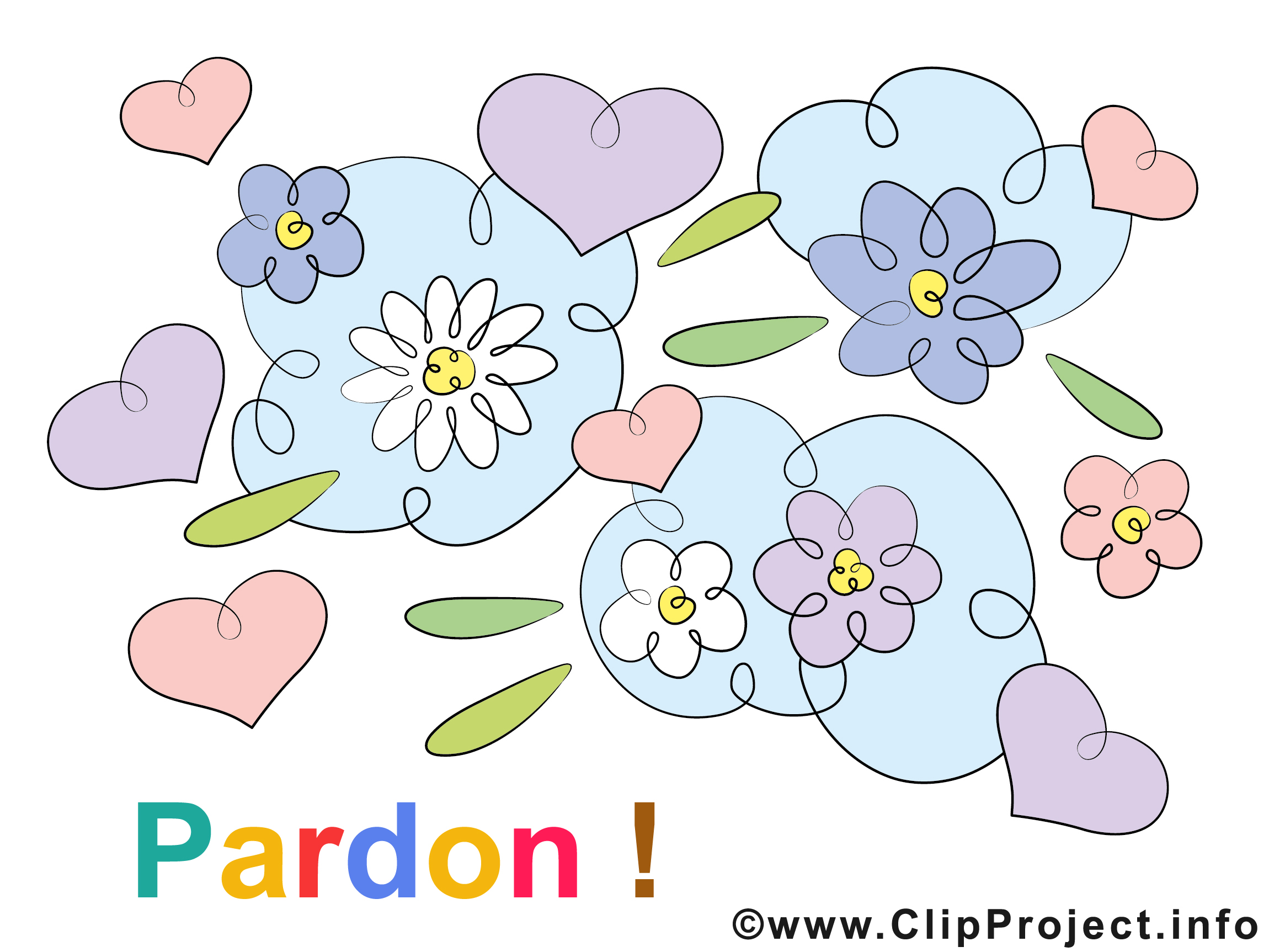 Fleurs illustration gratuite Pardonnemoi clipart Pardonner dessin, picture, image, graphic