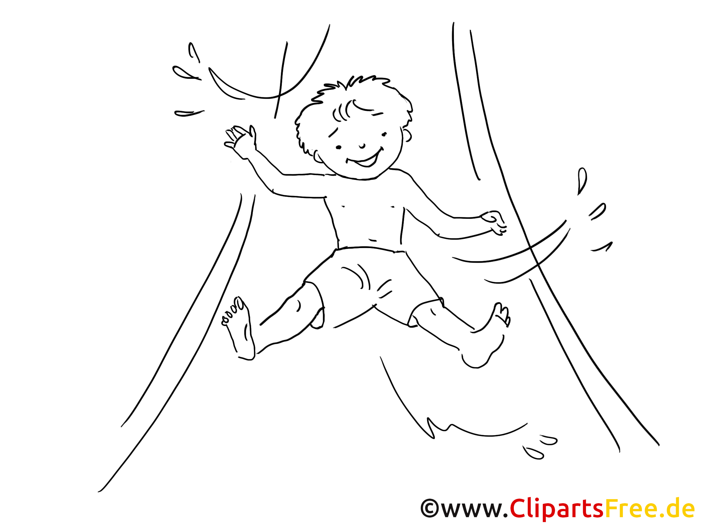 Toboggan aquatique coloriage Loisir cliparts Loisirs dessin