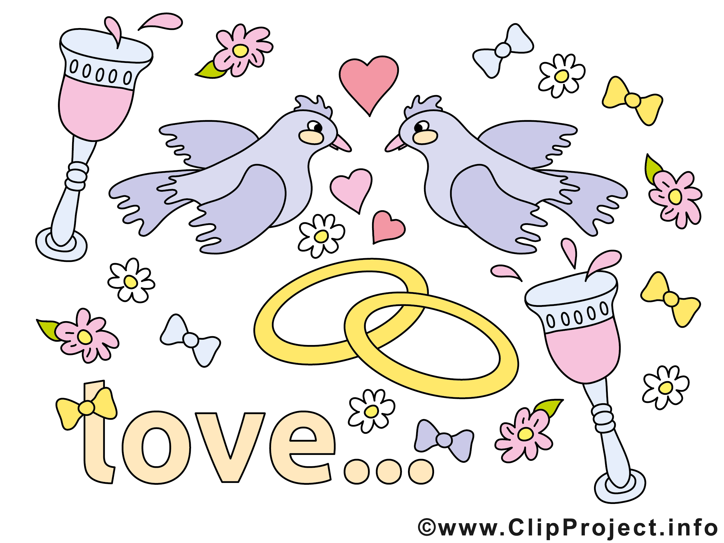 Colombes images - Mariage clip art gratuit - Mariage ...