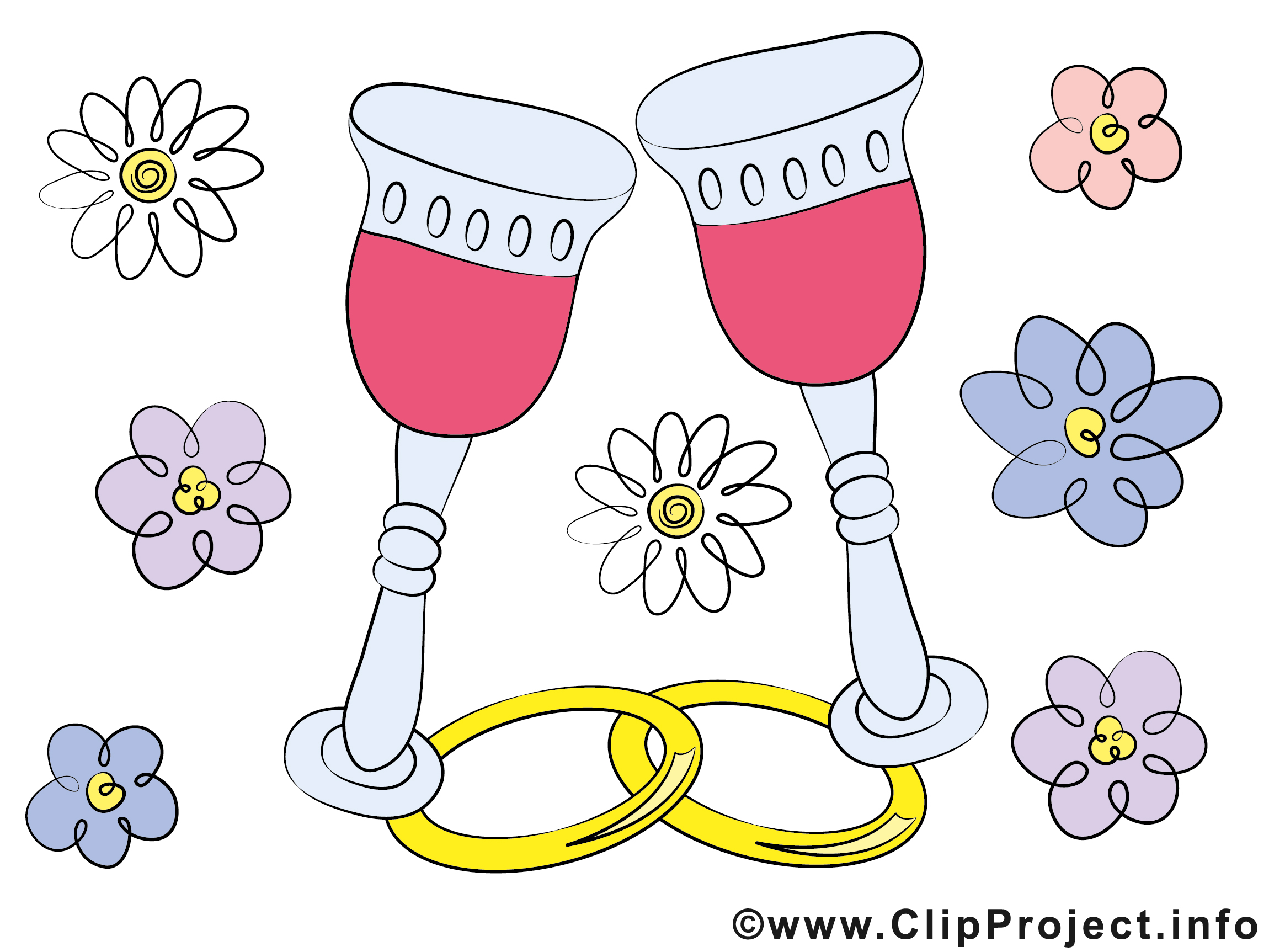 Fleurs image à télécharger - Mariage clipart - Mariage ...