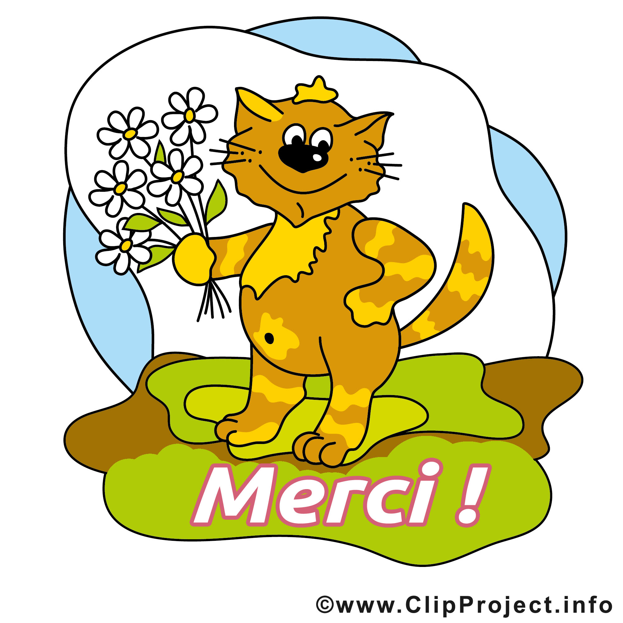 Chat Dessin A Telecharger Merci Images Merci Dessin Picture Image Graphic Clip Art Telecharger Gratuit