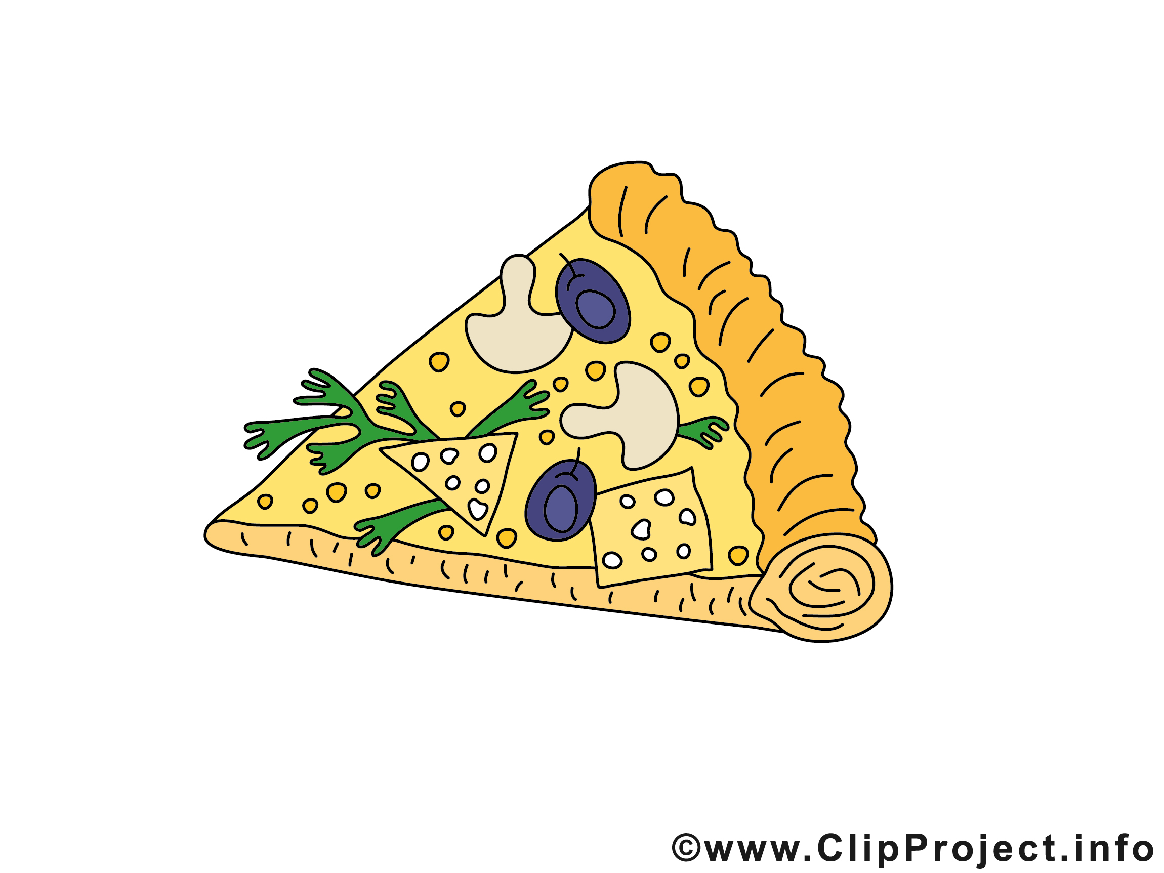 Кот и пицца рисунок