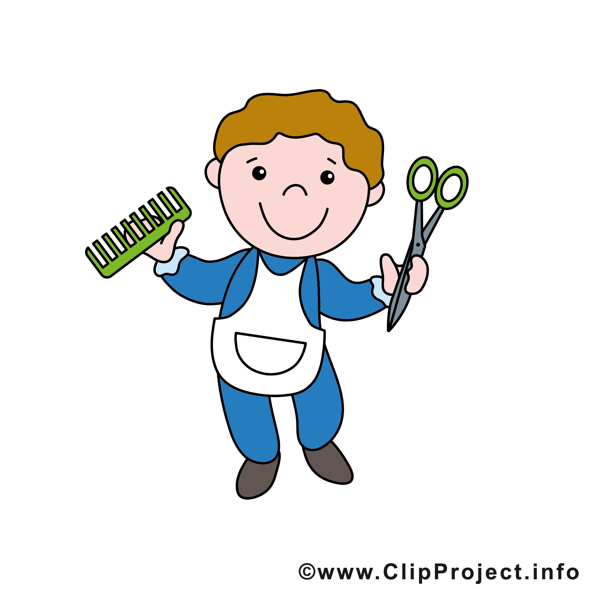 Coiffeur cliparts gratuis - Métier images gratuites - Profession dessin ...