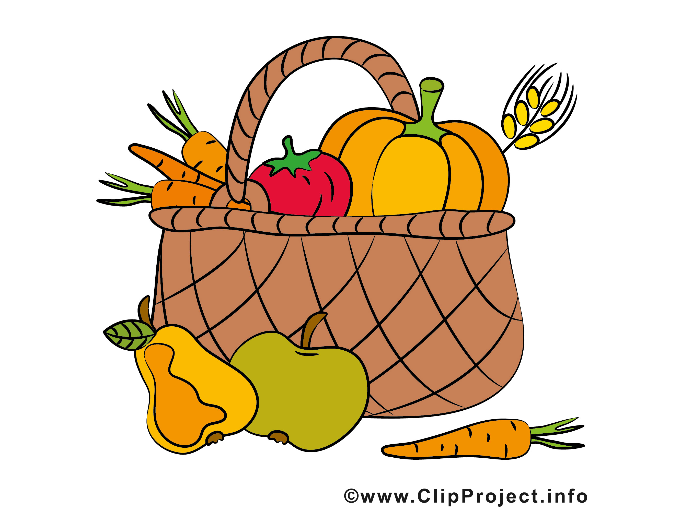 Corbeille de fruits cliparts Action de gr ce images Corbeille de fruits cliparts Action de gr ce images