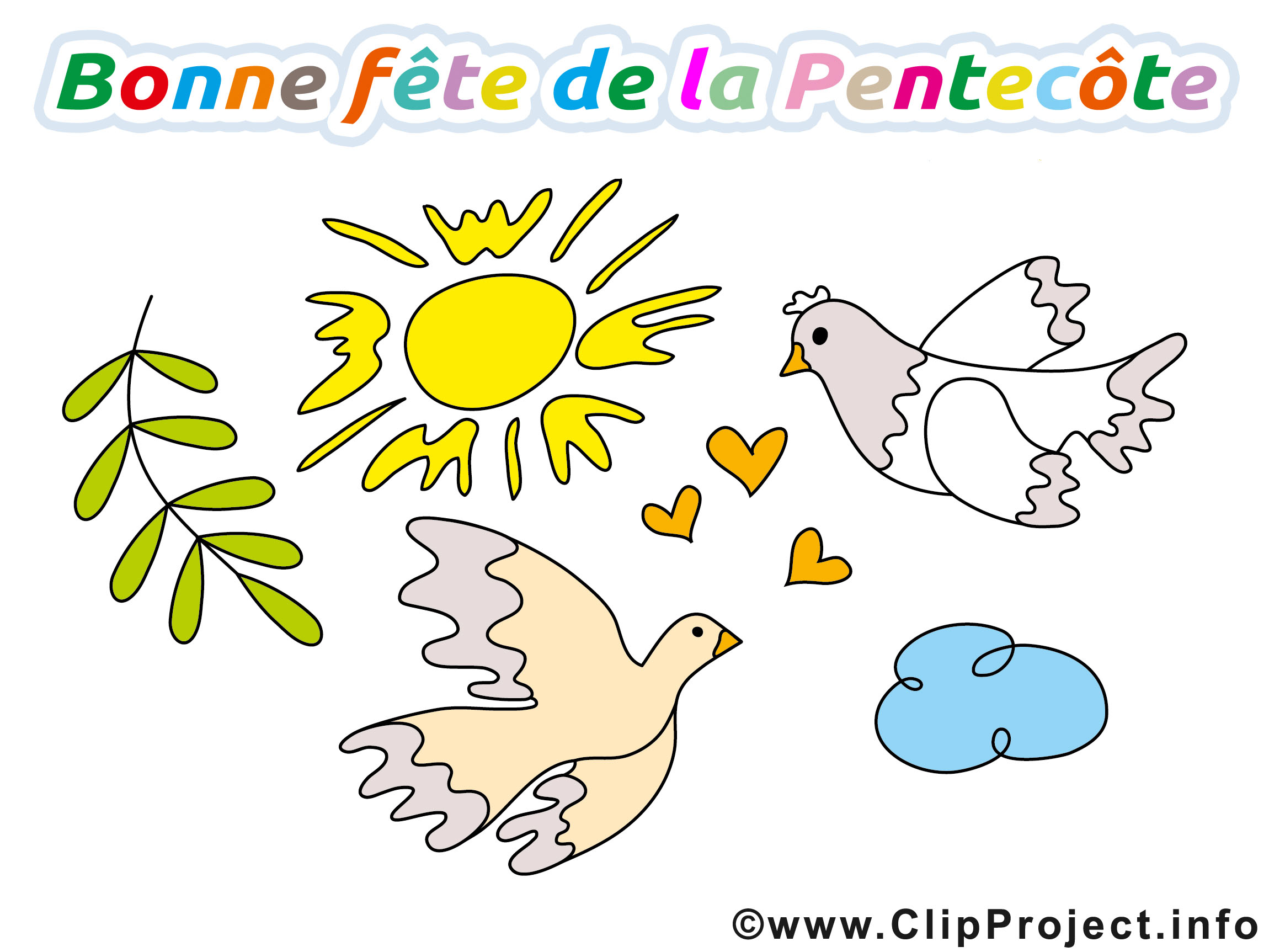 Jolie Carte Pentecote Images Gratuites Pentecote Dessin Picture Image Graphic Clip Art Telecharger Gratuit
