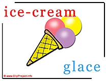 Ice-cream - glace abc image dictionnaire anglais francais