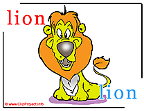 Lion - lion abc image dictionnaire anglais francais