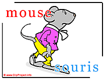 Mouse - souris abc image dictionnaire anglais francais