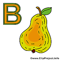 B birne illustration – Alphabet allemand images