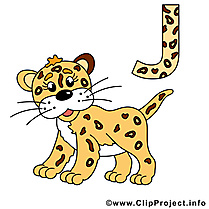 J jaguar alphabet allemand illustration gratuite