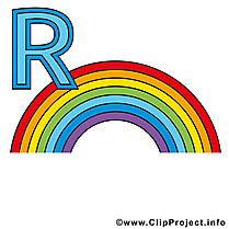 R regenbogen image – Alphabet allemand cliparts