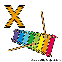 X Xylophon dessin – Alphabet allemand images