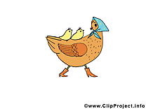 Poule illustration gratuite - Pâques clipart