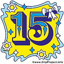 15 ans anniversaire illustration à télécharger gratuite