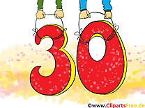 30 ans dessins gratuits – Anniversaire clipart