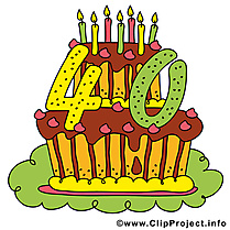 40 ans clipart – Anniversaire dessins gratuits