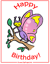 Carte danniversaire clipart gratuit