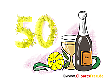 Champagne 50 ans dessin – Anniversaire images