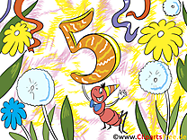 Fourmi 5 ans clip art gratuit – Anniversaire images