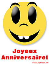 Joyeux anniversaire smiley images gratuites