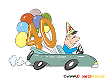 Voiture 20 ans clipart – Anniversaire dessins gratuits