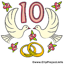 10 ans anniversaire mariage images