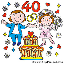 40 ans anniversaire mariage à télécharger