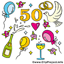 50 ans ballons anniversaire mariage images