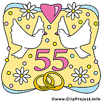 55 ans colombes anniversaire mariage à télécharger