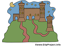 Château clip art – Biens immobiliers image gratuite